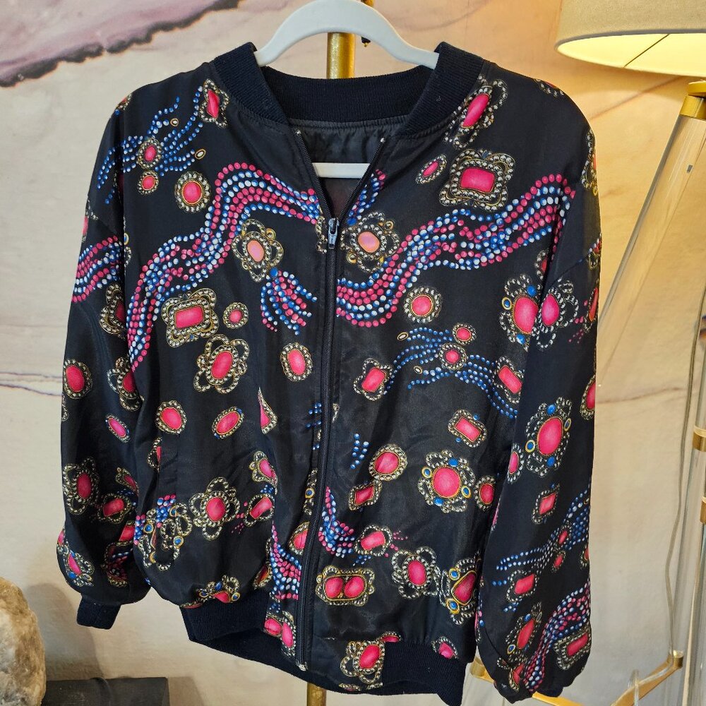 Vintage Black Zip Up Jacket